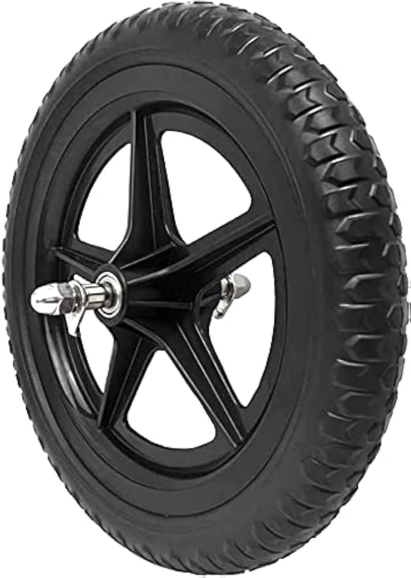 EIRONA 12 Inch Balance Bike Replacement Wheel, EVA Foam Balance Bike Wheel Compatible with Strider, Black - Image 1